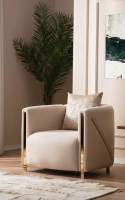 Armchair Upholstery Seat Design Couch Armchair Relax Lounge Fabric Luxury Living Room