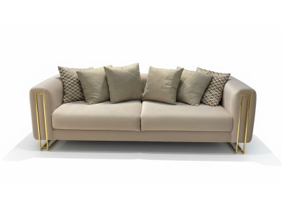 Modern Design Sofa 3-Seater Room Furniture Gray Sofas Three-Seater Couch Upholstered