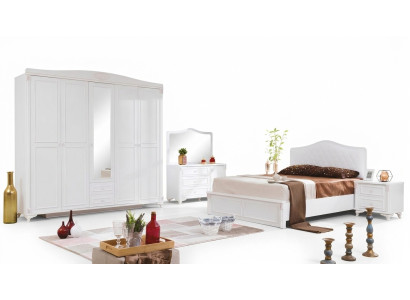 Luxury Bedroom Set 4 pieces Bed 2 Nightstands Dresser Country House Furniture New