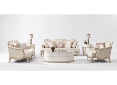 Living room sofa set 3+2+1 seater set upholstered couches fabric design