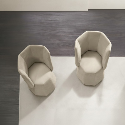 Design armchair luxury single-seater modern reclining textile 1 seat furniture single-seater Prianera.
