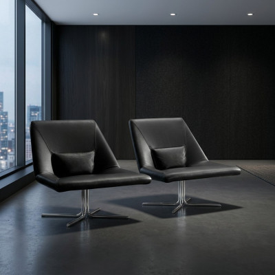 Italian style chair luxury 1-seater upholstered designer chair leather Prianera