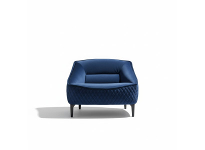 Chair Furniture Modern Fabric Lounge Textile Luxury Seat Relax Furniture Blue Prianera