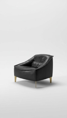 Armchair Upholstery Seat Modern Design Leather Relax Armchair Lounge Luxury Living Room