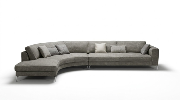 Design L Shape Leather Gray Luxury Couches New Corner Sofa Couch Sofas Living Landscape