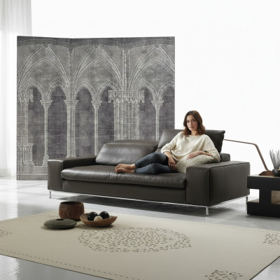 Modern sofa 2 seat luxury leather sofas loveseat living room design Prianera couch