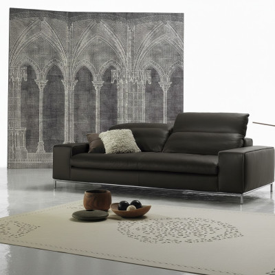 Modern sofa 2 seat luxury leather sofas loveseat living room design Prianera couch