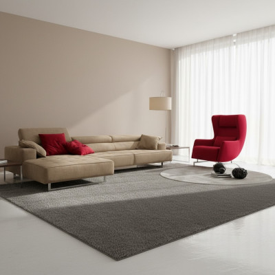 Leather sectional modern luxury sofas L-shaped sofa sectional living landscape gray new