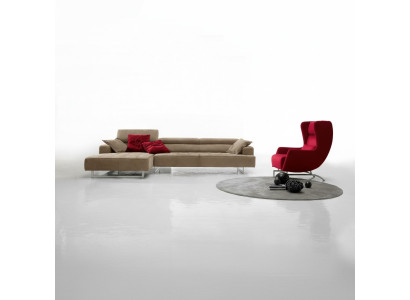 Leather sectional modern luxury sofas L-shaped sofa sectional living landscape gray new