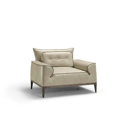 Design leather armchair living room lounge luxury chair designer furniture brown Prianera
