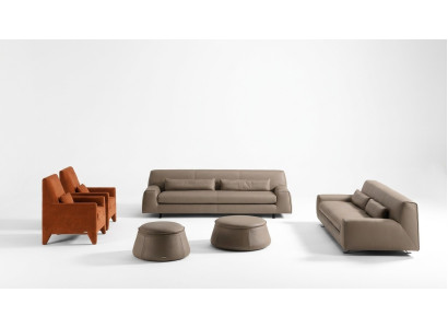 Sofa set couch upholstery leather sofa Prianera Italian furniture sofa