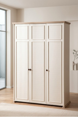 Wardrobe Beige Cabinet Children's Room Shelves Youth Children