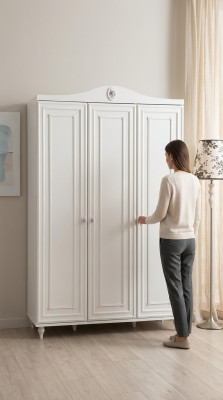 Wardrobe Designer Cabinet Noble Wood Luxury Children's Room 140cm