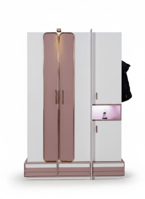 Wardrobe Wood Luxury Furniture Design Girls' Nursery Pink New
