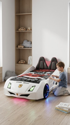 Car bed children's room race car bed children's bed wooden furniture new
