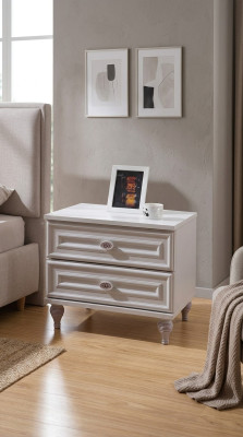 Design nightstand side table console white tables furniture wood new