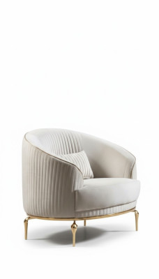 Luxury single-seater armchair couch upholstered furniture relax club designer sofa