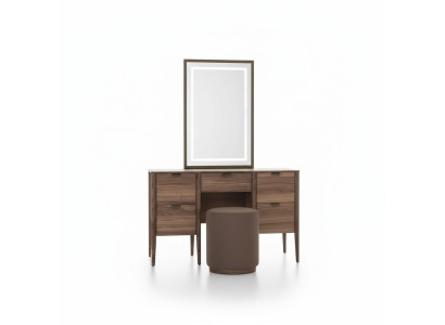 Makeup table set console mirror material wood bedroom furniture design stool