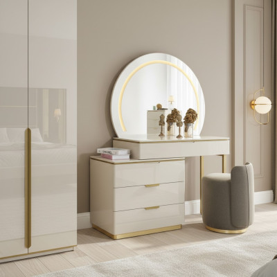Makeup table set console mirror bedroom furniture design stool set new