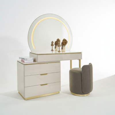 Makeup table set console mirror bedroom furniture design stool set new