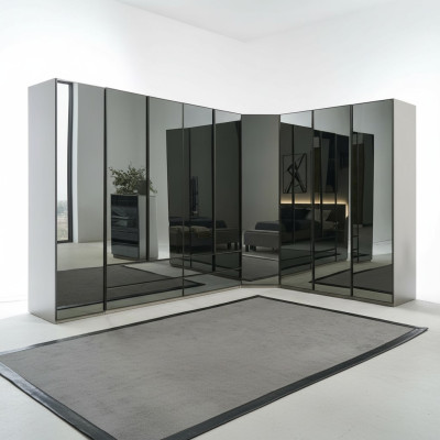 Mirror cabinet, corner cabinet, bedroom wardrobe, luxury cabinets, furniture, glass