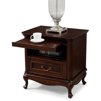 Hotel nightstand bedroom serving drawer console table wood
