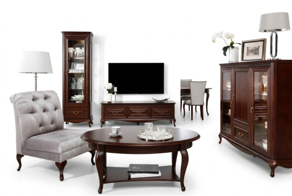 Sideboard cabinet rtv TV wooden furniture brown lowboard stand