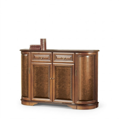 Brown dresser in antique style sideboard buffets wooden cabinet