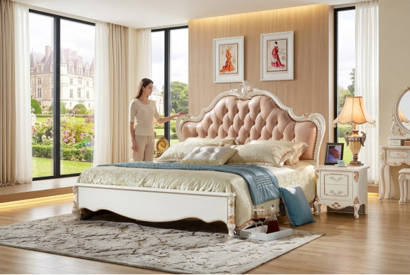 Royal Chesterfield Bed Bedroom Furniture Beds 180x200 Leather
