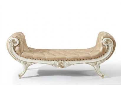 Bench bedroom chaise lounge stool ottoman Chesterfield leather new