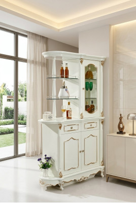 Home bar classic bar shelf partition cabinet cabinet showcase wood