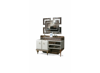 Furniture Bedroom Design Dressing Table Mirror Wood Sideboard Console