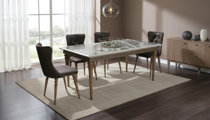 Dining table wood 180x100 dining room brown dining tables furniture new