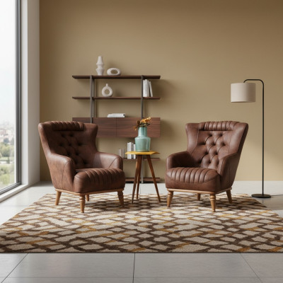 Luxury Furniture Design Armchair Modern Design Armchair Brown Living Room New