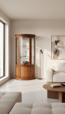 Luxury glass cabinets, brown display cases, classic Italian furniture