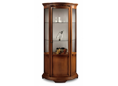 Luxury glass cabinets, brown display cases, classic Italian furniture