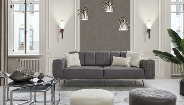 XXL Sofa 4 Seat Luxury Designer Couch Sofa Luxury Upholstery Italian Furniture