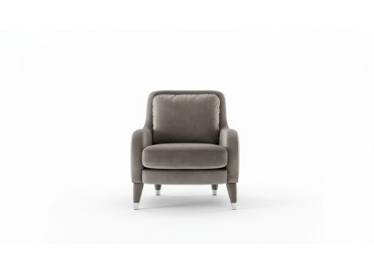 Armchair Single-Seater Luxury Upholstery Furniture Living Room Brown Armchair Textile Lounge New