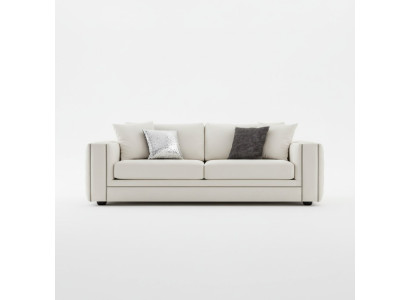 Classic Chesterfield Three-Seater Furniture Sofa Luxury Couches Beige 3-Seater Sofas