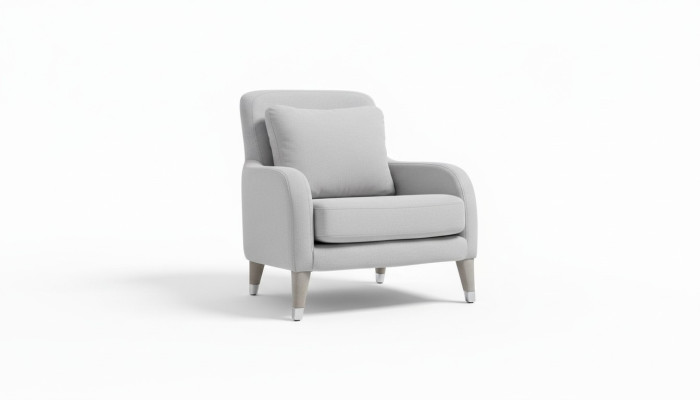 Armchair Design Living Room Upholstery Wood Upholstery Modern Luxury Gray New