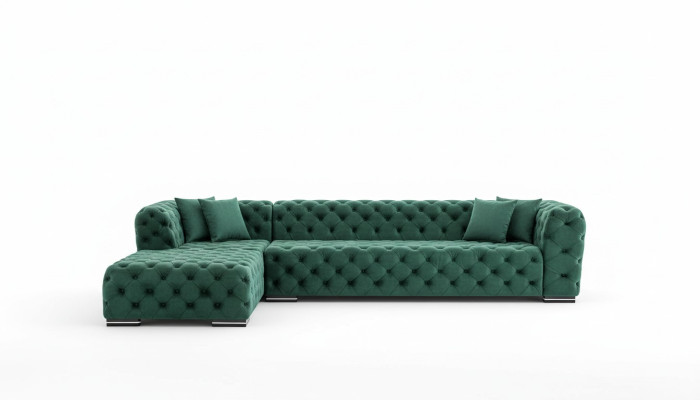Corner sofa L-shape sofa couch design couches upholstery fabric new corner suite green
