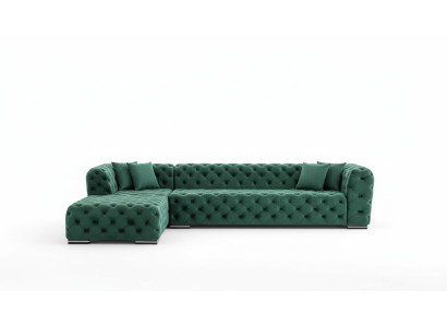 Corner sofa L-shape sofa couch design couches upholstery fabric new corner suite green