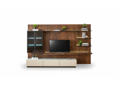 Luxury wall unit cabinet shelf living room display cabinet wall units wood design