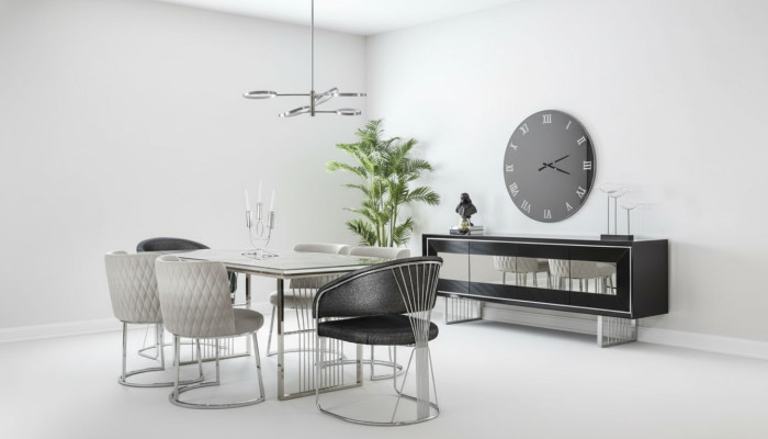Dining group, dining room suite, dining table set, sideboard, luxury furniture, 4 chairs, table.