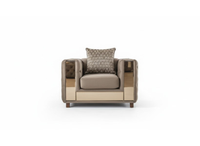 Luxury Chesterfield Armchair Single Seater Classic Couch Furniture Sofa 1-Seater