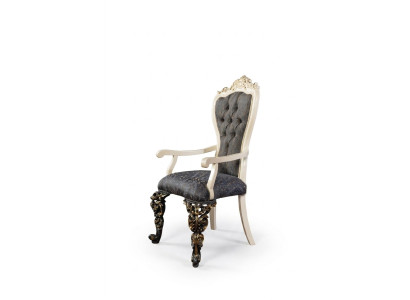 Classic chair 1x dining room armchair lounge club with armrests luxury new