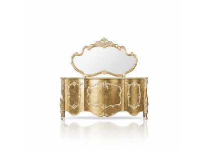 Sideboard Mirror Luxury Group Dresser Set Dressers Cabinet Sideboards Gold