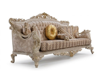 Chesterfield 3 Seater Designer Sofa Luxury Upholstery Sofas Couches Fabric Textile New