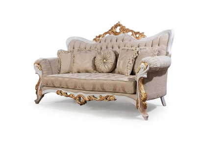Sofa 3-seater fabric three-seater sofas luxury living room baroque style couch baroque