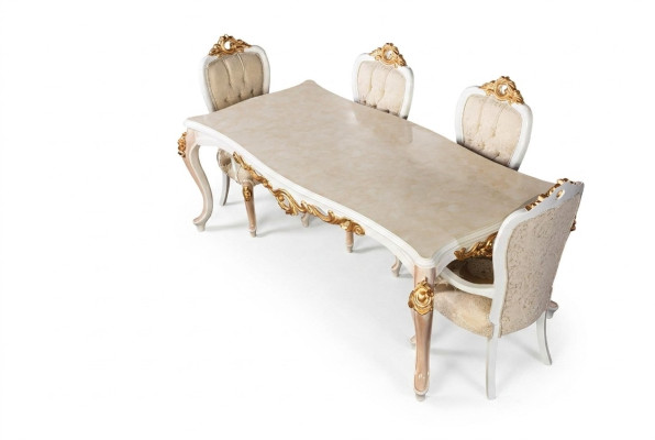 Table Classic Luxury Wood Tables Baroque Rococo Antique Style Dining Living Room